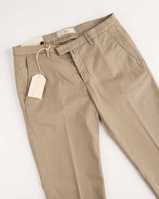 Briglia 1949 Cotton Tencel All Season Twill Casual Pants Khaki 6 1125