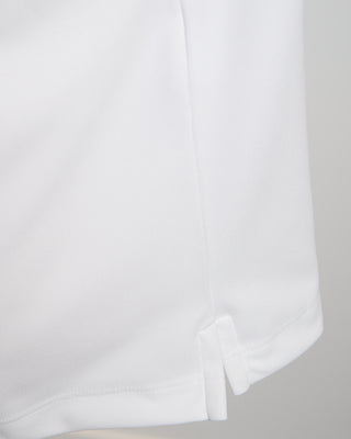 Paul  Shark Printed Fin Seaqual® Yarn Polo Shirt White 1738