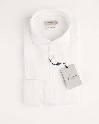 Paul  Shark Riviera Cotton Summer Breeze Shirt Ivory 1 1155