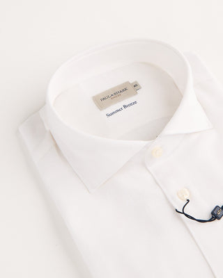 Paul  Shark Riviera Cotton Summer Breeze Shirt Ivory 2 1154