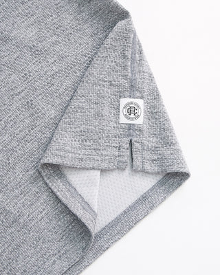 09S Reigning Champ Solotex Mesh Polo Heather Grey  2