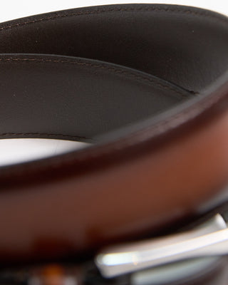Andersons Burnished Edge Cognac Dress Belt Cognac 1 3