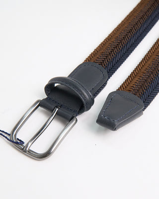 Andersons Stretch Degrade Braided Casual Belt Navy  Brown 1 1