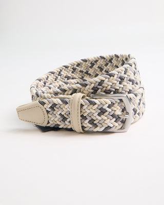 Andersons Signature Multi Coloured Stretch Cotton Casual Belt Grey 1 2