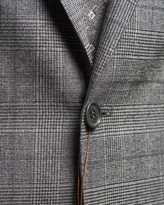 Canali Prince Of Wales Super 130s Grey Suit Grey  4