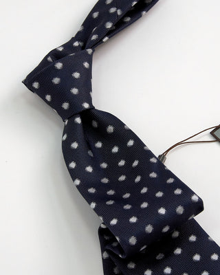 Canali Soft Dots Jacquard Silk Necktie Grey 1 2