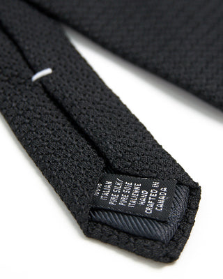 Dion Silk Grenadine Necktie Black  2
