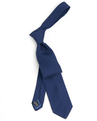 Dion Silk Grenadine Necktie Blue 