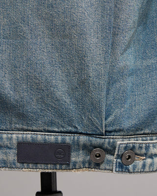 AG Jeans Philip Zip Contrast Collar Denim Jacket Indigo 11 5221