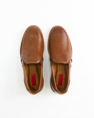 Lloyd Ferguson Perforated Loafers Tan 1