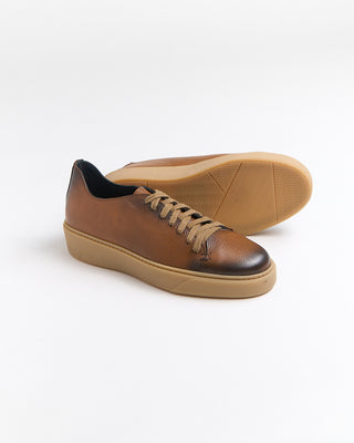 Giulio Moretti Bottalato Gum Sole Soft Leather Sneakers Brown 2071