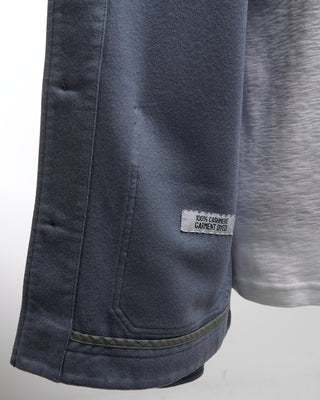 Manto Ice Blue 100% Cashmere Garment Dyed Shirt Jacket Light Blue  1