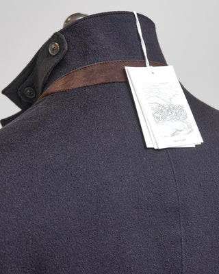 Manto Navy Wool  Cashmere Quilted Hybrid Jacket Navy  1