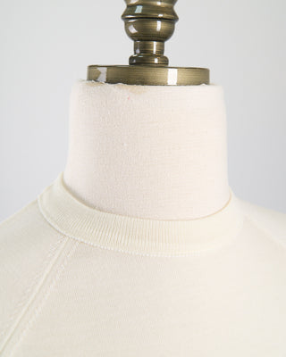 Filippo De Laurentiis Elegant All Season Fine Merino Crewneck Cream 0 4