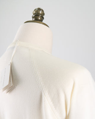 Filippo De Laurentiis Elegant All Season Fine Merino Crewneck Cream 0 5