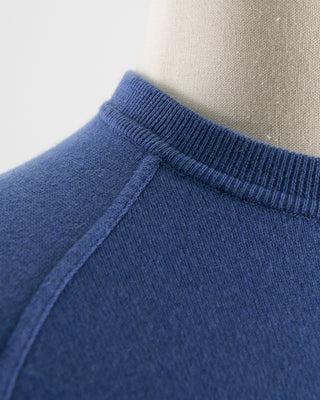 Filippo De Laurentiis Wardrobe Staple Cashmere Blend Raglan Crewneck Casual Sweater Blue 0 5