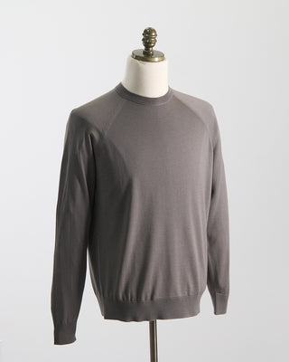 Filippo De Laurentiis Elegant All Season Fine Merino Crewneck Taupe 0