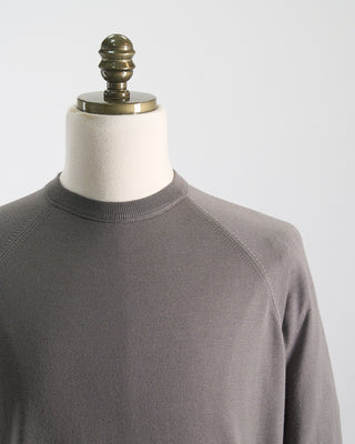 Filippo De Laurentiis Elegant All Season Fine Merino Crewneck Taupe 0 2