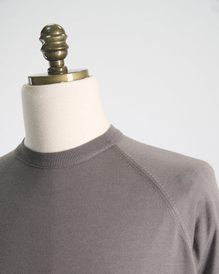 Filippo De Laurentiis Elegant All Season Fine Merino Crewneck Taupe 0 3