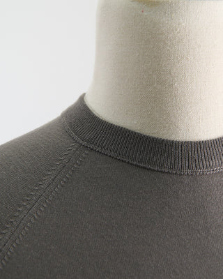 Filippo De Laurentiis Elegant All Season Fine Merino Crewneck Taupe 0 4