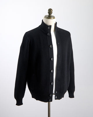 Super Soft Merino 7 Gauge Full Button Blouson Cardigan
