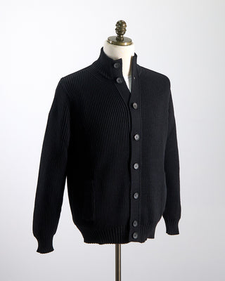 Super Soft Merino 7 Gauge Full Button Blouson Cardigan