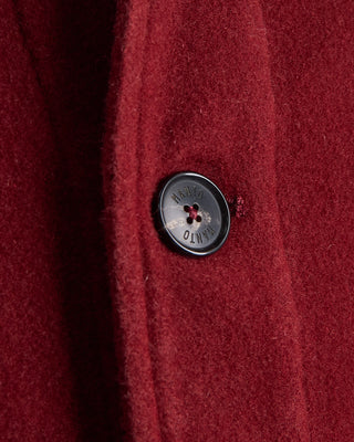 Manto Plush Garment Washed Wool Elasi Shirt Jacket Ruby 1131