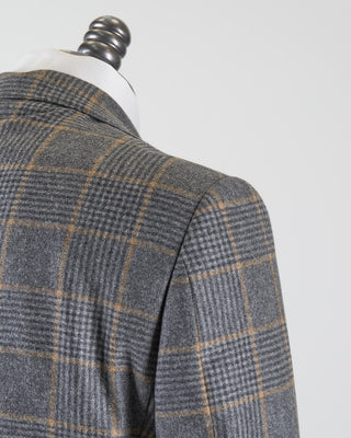 Luigi Bianchi Mantova Wool Flannel Glencheck Suit Grey 2672 8