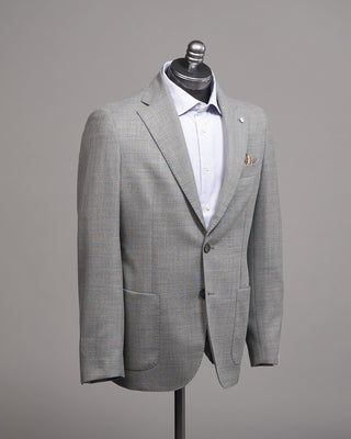 L.B.M. 1911 Light Grey Wool Serge Twill Soft Sport Jacket Grey 1 5250