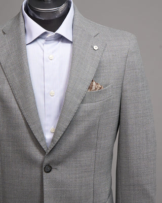 L.B.M. 1911 Light Grey Wool Serge Twill Soft Sport Jacket Grey 5257
