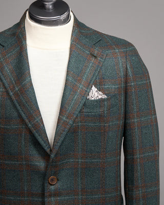 Gabo Napoli Loro Piana Capolavoro Tweed Soft Jacket Green 4 5206
