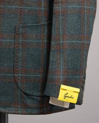 Gabo Napoli Loro Piana Capolavoro Tweed Soft Jacket Green 6 5204