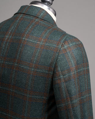 Gabo Napoli Loro Piana Capolavoro Tweed Soft Jacket Green 9 5201