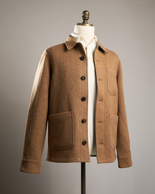 Manto Elasi Wool Silk Cashmere Knit Overshirt Camel 2 1914