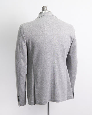 L.B.M. 1911 Unlined Heather Pique Jersey Soft Sport Jacket Grey 1 7