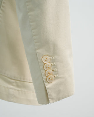 L.B.M. 1911 Stretch Cotton Twill Garment Dyed Soft Sport Jacket Off White 1 7