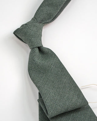 Paolo Albizzati Solid Woven Tie Green 1 2