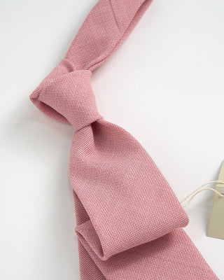 Paolo Albizzati Solid Woven Tie Pink 1 2