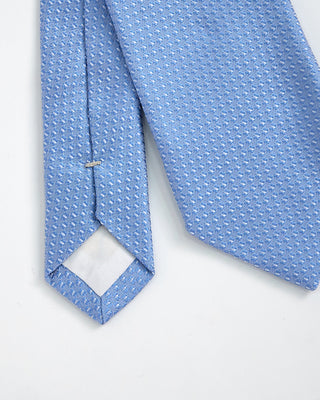 Paolo Albizzati Tonal Neat Woven Tie Light Blue 1 1