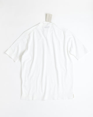 Filippo De Laurentiis Crêpe Cotton High Crewneck T Shirt White 0 5