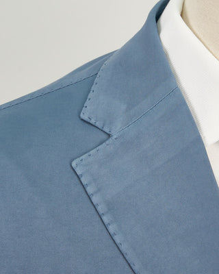 L.B.M. 1911 Blue Cotton Silk Stretch Soft Jacket Blue 1361