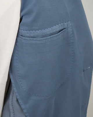 L.B.M. 1911 Blue Cotton Silk Stretch Soft Jacket Blue 1364