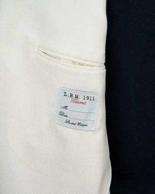 L.B.M. 1911 Wool  Cotton Textured White Soft Blazer White 1331