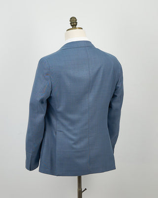 L.B.M. 1911 Wool  Cotton Textured Light Blue Soft Blazer Light Blue 1349