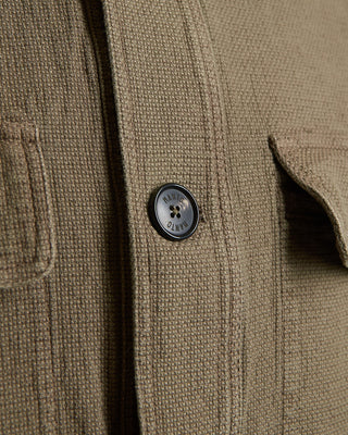 Manto Linen  Wool Overshirt Taupe 1158