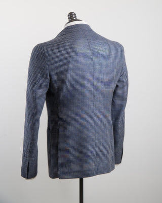 L.B.M. 1911 Summertime Hopsack Houndstooth Soft Jacket Navy 1272