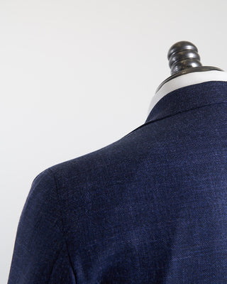 Luigi Bianchi Mantova Summertime Hopsack Solid Navy Blazer Navy 169