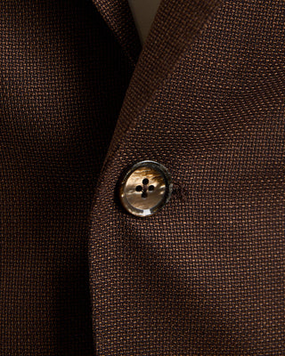 L.B.M. 1911 The Essential Summer Hopsack Soft Jacket Brown 1256