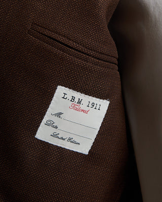 L.B.M. 1911 The Essential Summer Hopsack Soft Jacket Brown 1257