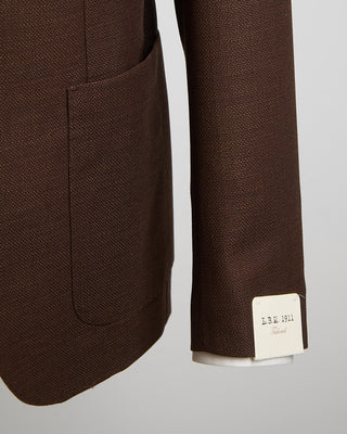 L.B.M. 1911 The Essential Summer Hopsack Soft Jacket Brown 1259